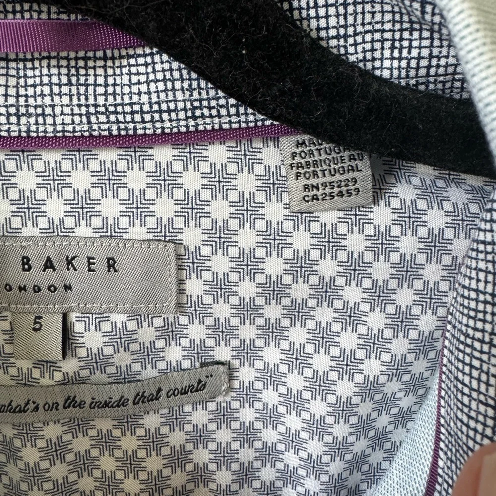 Ted Baker London Short Sleeve Button Down Shirt Size 5 (XL) - Picture 4 of 5